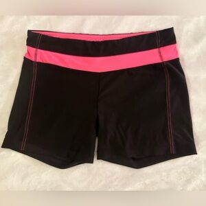 Marika Tek women’s medium athletic bike shorts. Black & pink